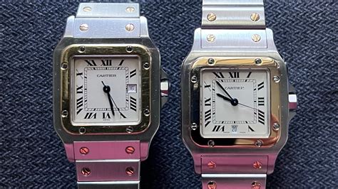 cartier santos carree vs galbee.